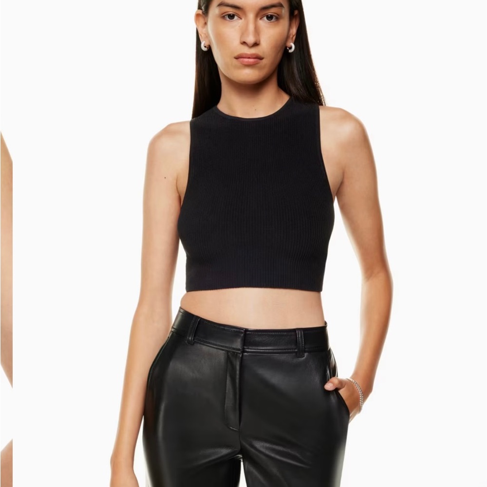 Babaton Cropped Racer Back Sculpt Knit
